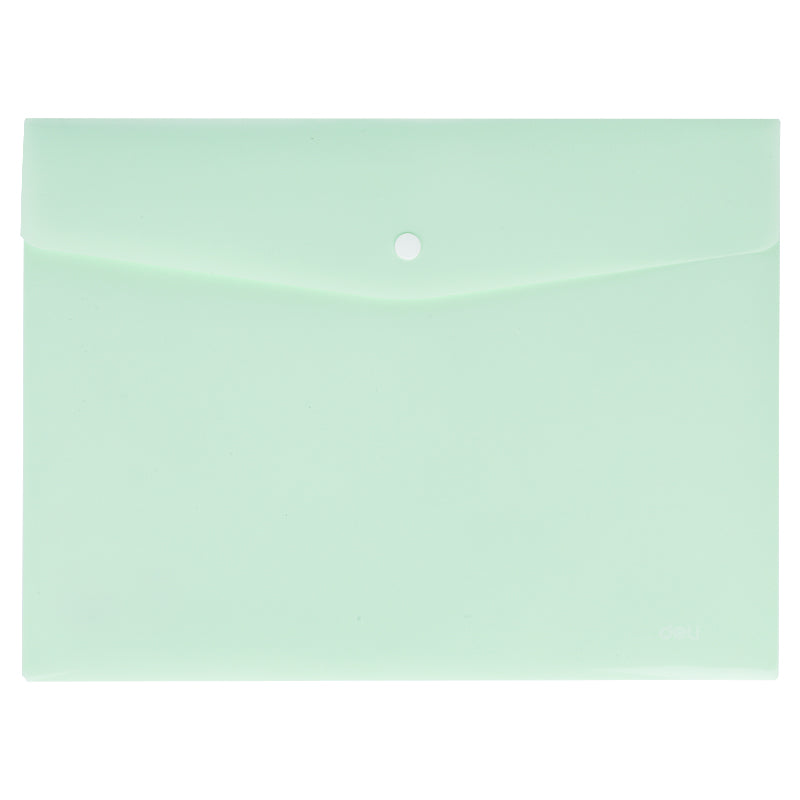MAPA PLASTIC CU BUTON A4 VERNIL PASTEL DELI MAPA PLASTIC CU BUTON A4 VERNIL PASTEL DELI